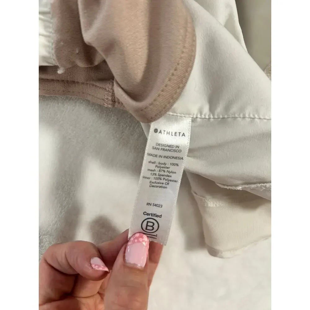 White Athletic Shorts by Athleta Women's Medium